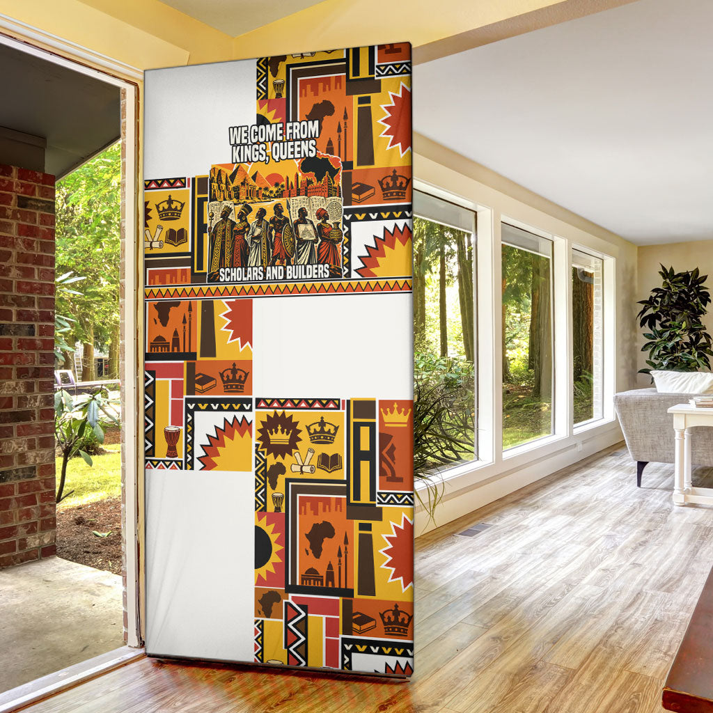 Black History Didn't Start With Slavery Door Cover Pan African Ancient Kings Queens