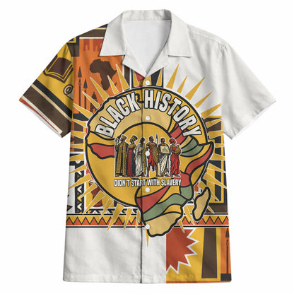 Black History Didn't Start With Slavery Hawaiian Shirt Pan African Ancient Kings Queens