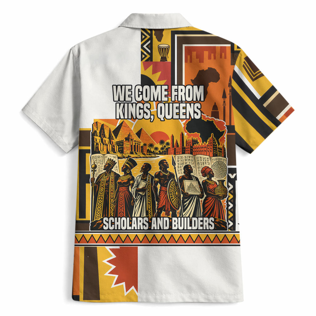 Black History Didn't Start With Slavery Hawaiian Shirt Pan African Ancient Kings Queens