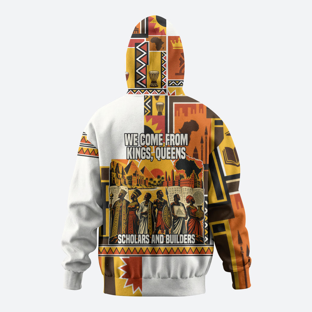 Black History Didn't Start With Slavery Hoodie Pan African Ancient Kings Queens