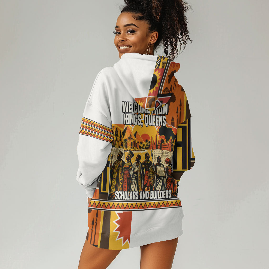 Black History Didn't Start With Slavery Hoodie Dress Pan African Ancient Kings Queens