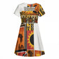 Black History Didn't Start With Slavery Kid Short Sleeve Dress Pan African Ancient Kings Queens