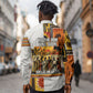 Black History Didn't Start With Slavery Long Sleeve Button Shirt Pan African Ancient Kings Queens