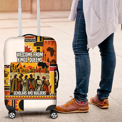 Black History Didn't Start With Slavery Luggage Cover Pan African Ancient Kings Queens