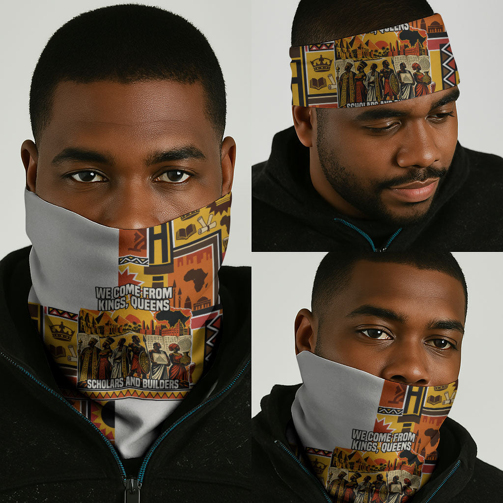 Black History Didn't Start With Slavery Neck Gaiter Pan African Ancient Kings Queens