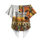 Black History Didn't Start With Slavery Off Shoulder Wrap Waist Top Pan African Ancient Kings Queens