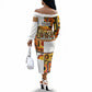 Black History Didn't Start With Slavery Off The Shoulder Long Sleeve Dress Pan African Ancient Kings Queens