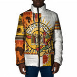 Black History Didn't Start With Slavery Padded Jacket Pan African Ancient Kings Queens