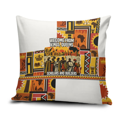 Black History Didn't Start With Slavery Pillow Cover Pan African Ancient Kings Queens