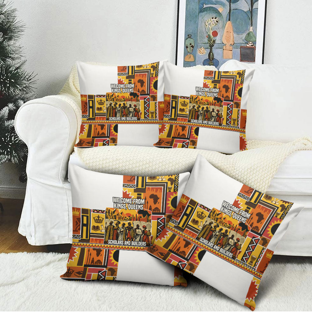 Black History Didn't Start With Slavery Pillow Cover Pan African Ancient Kings Queens