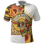 Black History Didn't Start With Slavery Polo Shirt Pan African Ancient Kings Queens
