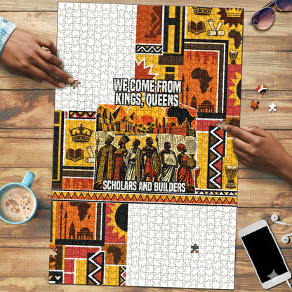 Black History Didn't Start With Slavery Puzzle Pan African Ancient Kings Queens