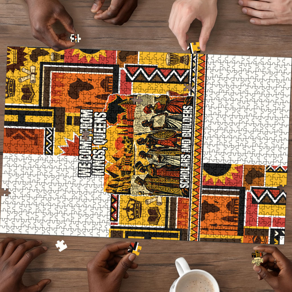 Black History Didn't Start With Slavery Puzzle Pan African Ancient Kings Queens