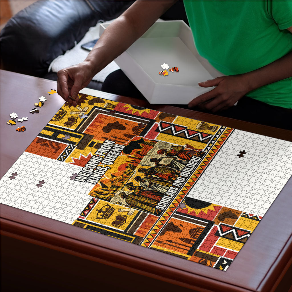 Black History Didn't Start With Slavery Puzzle Pan African Ancient Kings Queens