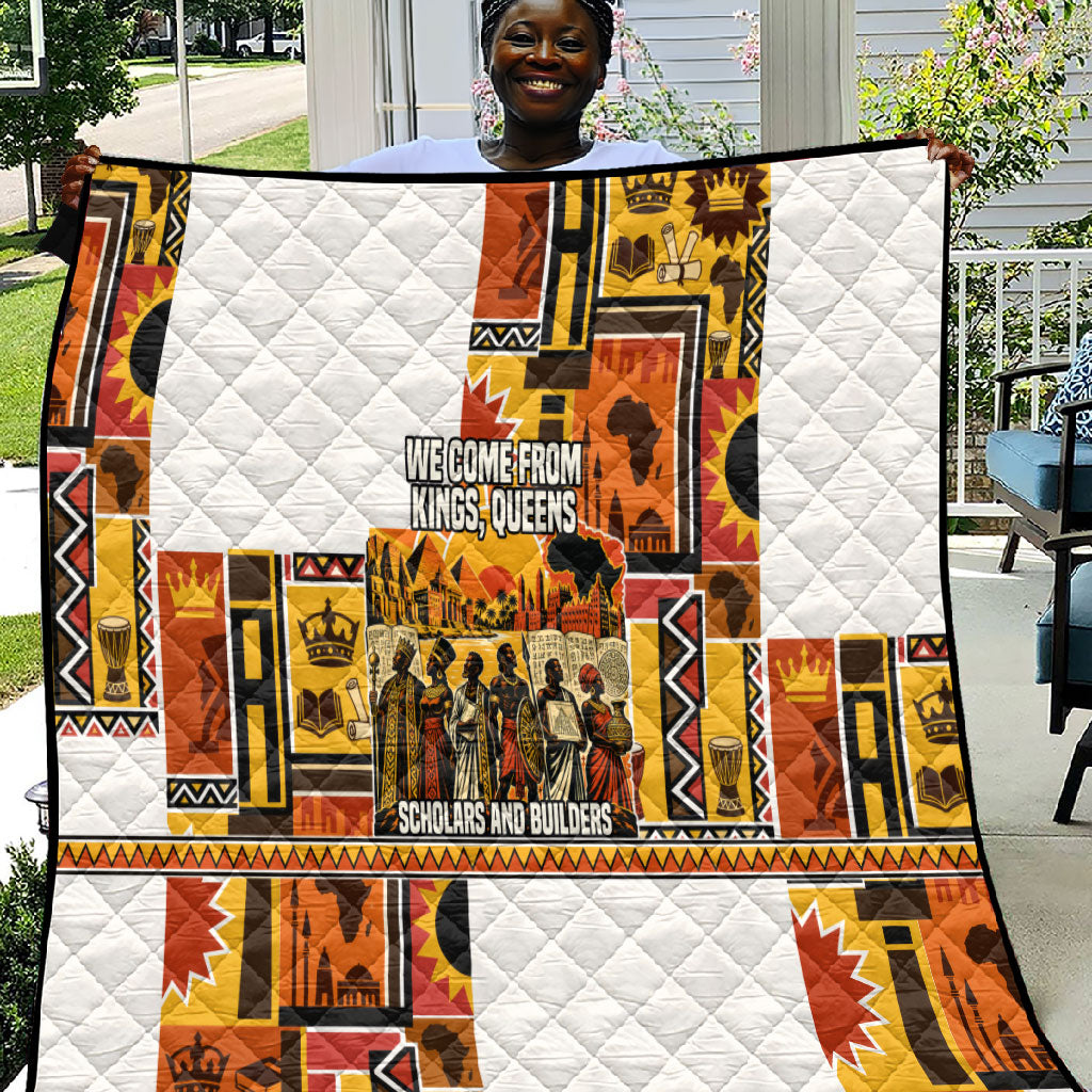 Black History Didn't Start With Slavery Quilt Pan African Ancient Kings Queens
