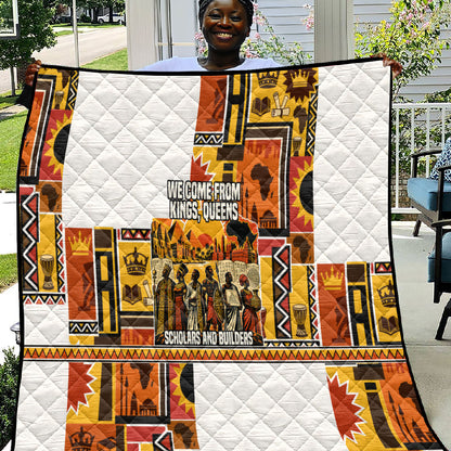 Black History Didn't Start With Slavery Quilt Pan African Ancient Kings Queens