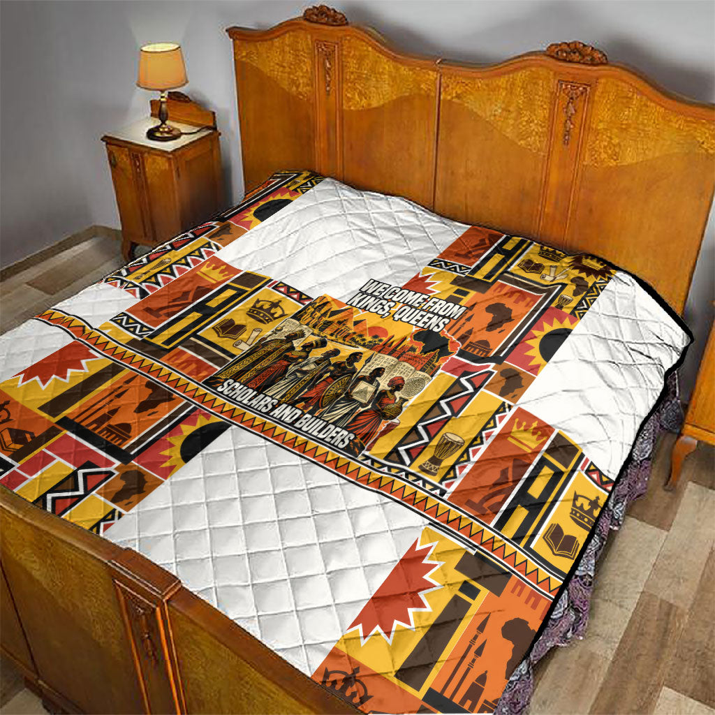 Black History Didn't Start With Slavery Quilt Pan African Ancient Kings Queens