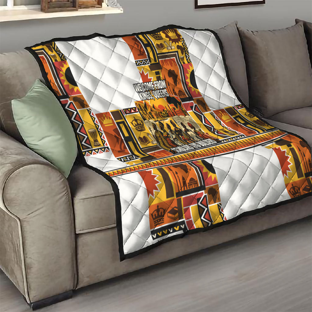 Black History Didn't Start With Slavery Quilt Pan African Ancient Kings Queens