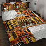 Black History Didn't Start With Slavery Quilt Bed Set Pan African Ancient Kings Queens