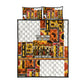 Black History Didn't Start With Slavery Quilt Bed Set Pan African Ancient Kings Queens