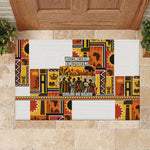 Black History Didn't Start With Slavery Rubber Doormat Pan African Ancient Kings Queens