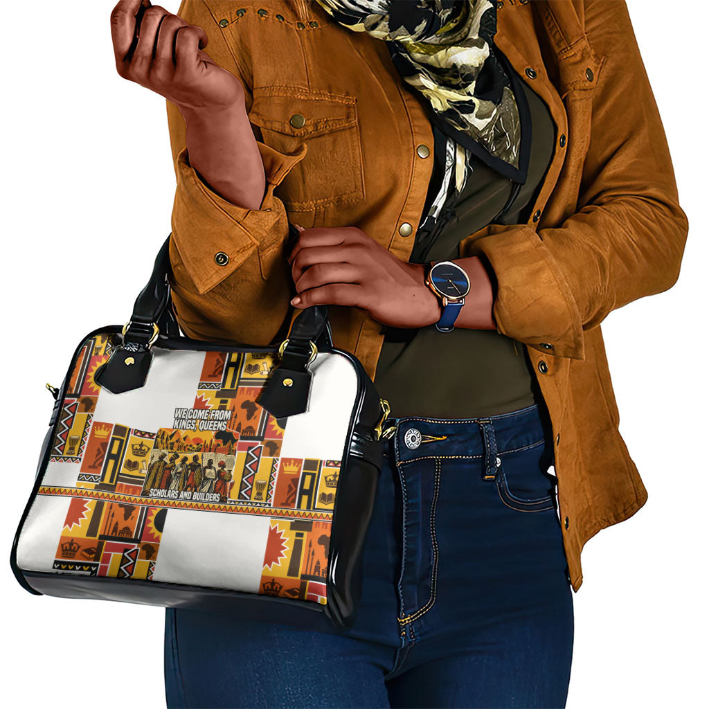 Black History Didn't Start With Slavery Shoulder Handbag Pan African Ancient Kings Queens