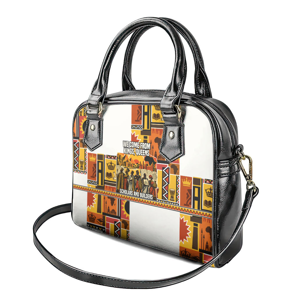 Black History Didn't Start With Slavery Shoulder Handbag Pan African Ancient Kings Queens