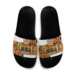 Black History Didn't Start With Slavery Slide Sandals Pan African Ancient Kings Queens