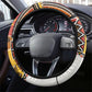 Black History Didn't Start With Slavery Steering Wheel Cover Pan African Ancient Kings Queens