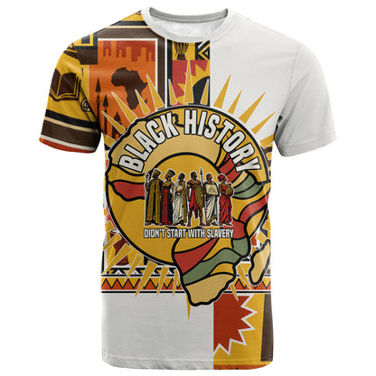 Black History Didn't Start With Slavery T shirt Pan African Ancient Kings Queens