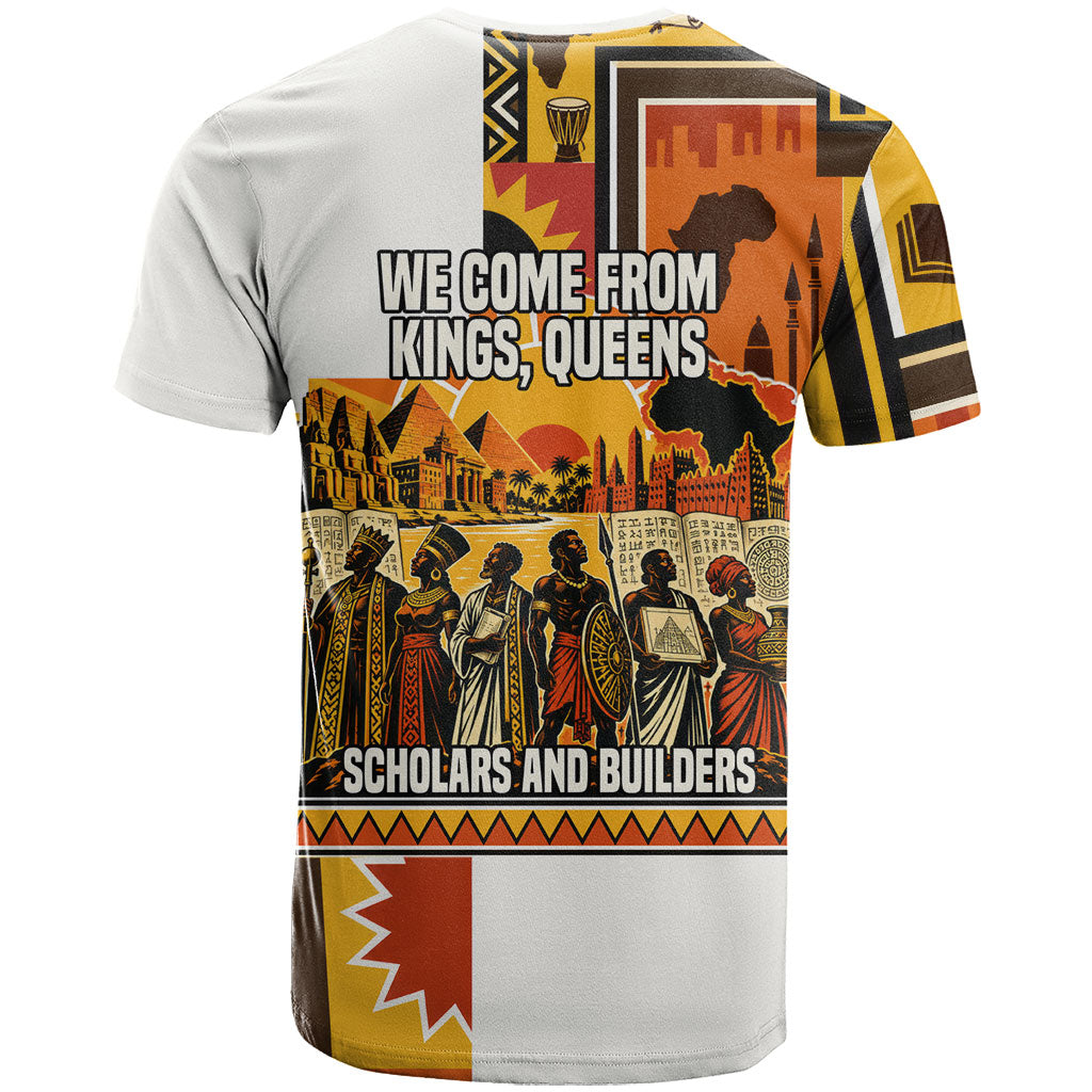 Black History Didn't Start With Slavery T shirt Pan African Ancient Kings Queens
