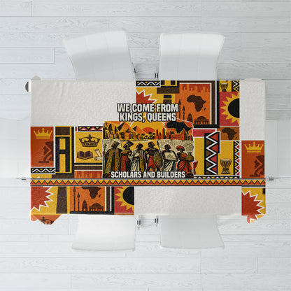 Black History Didn't Start With Slavery Tablecloth Pan African Ancient Kings Queens