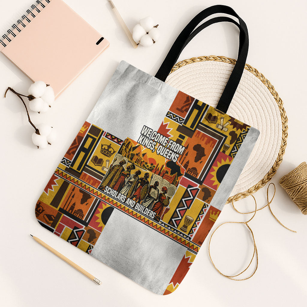 Black History Didn't Start With Slavery Tote Bag Pan African Ancient Kings Queens