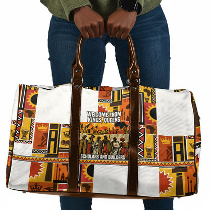 Black History Didn't Start With Slavery Travel Bag Pan African Ancient Kings Queens