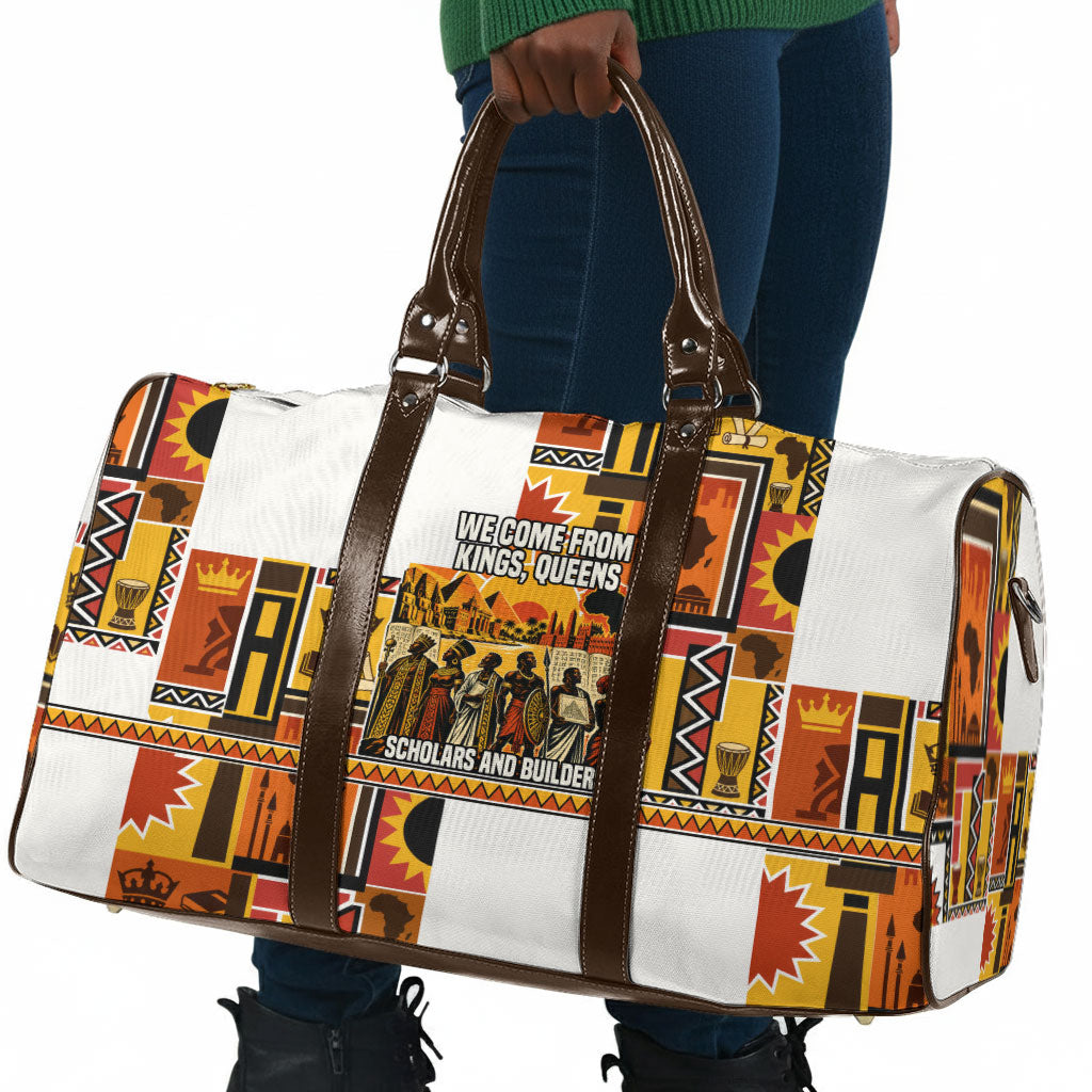 Black History Didn't Start With Slavery Travel Bag Pan African Ancient Kings Queens