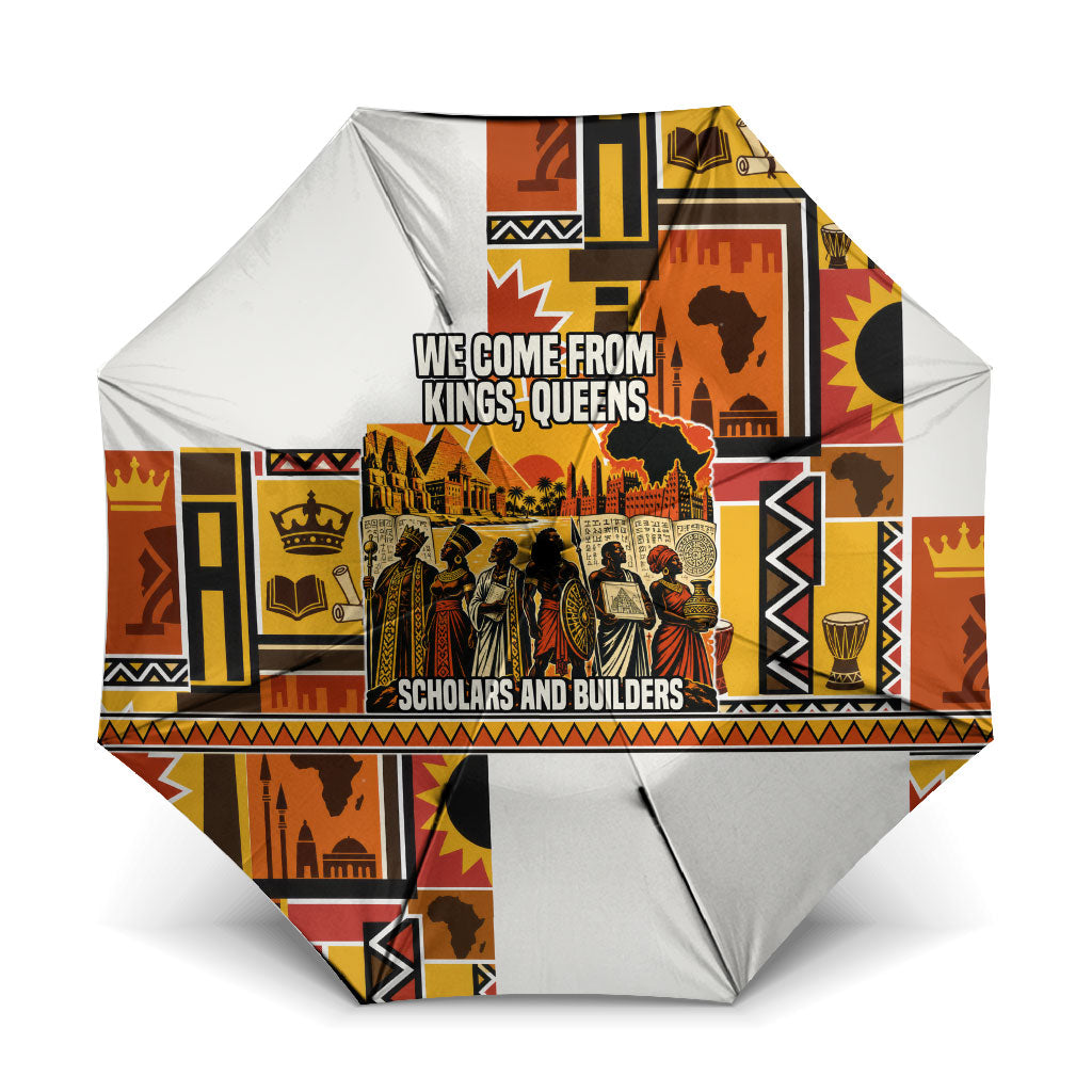 Black History Didn't Start With Slavery Umbrella Pan African Ancient Kings Queens