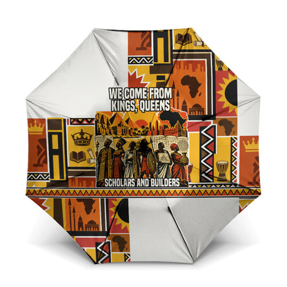 Black History Didn't Start With Slavery Umbrella Pan African Ancient Kings Queens