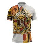 Black History Didn't Start With Slavery Zipper Polo Shirt Pan African Ancient Kings Queens