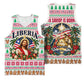 Liberia Jesus Christmas Basketball Jersey Vintage Patriotic Religious