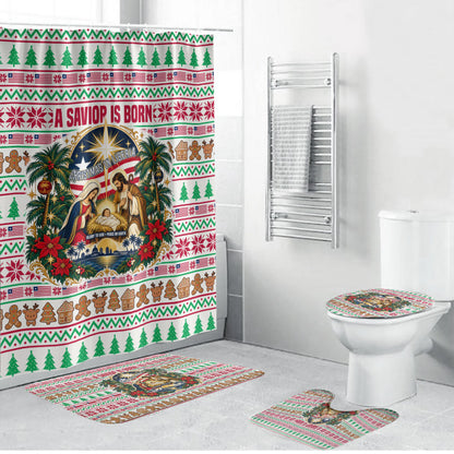 Liberia Jesus Christmas Bathroom Set Vintage Patriotic Religious