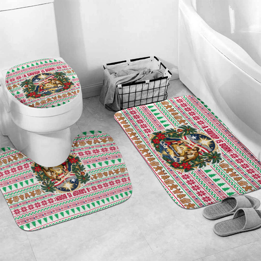 Liberia Jesus Christmas Bathroom Set Vintage Patriotic Religious