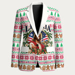 Liberia Jesus Christmas Blazer Vintage Patriotic Religious
