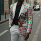 Liberia Jesus Christmas Blazer Vintage Patriotic Religious