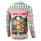 Liberia Jesus Christmas Button Sweatshirt Vintage Patriotic Religious