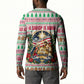 Liberia Jesus Christmas Button Sweatshirt Vintage Patriotic Religious