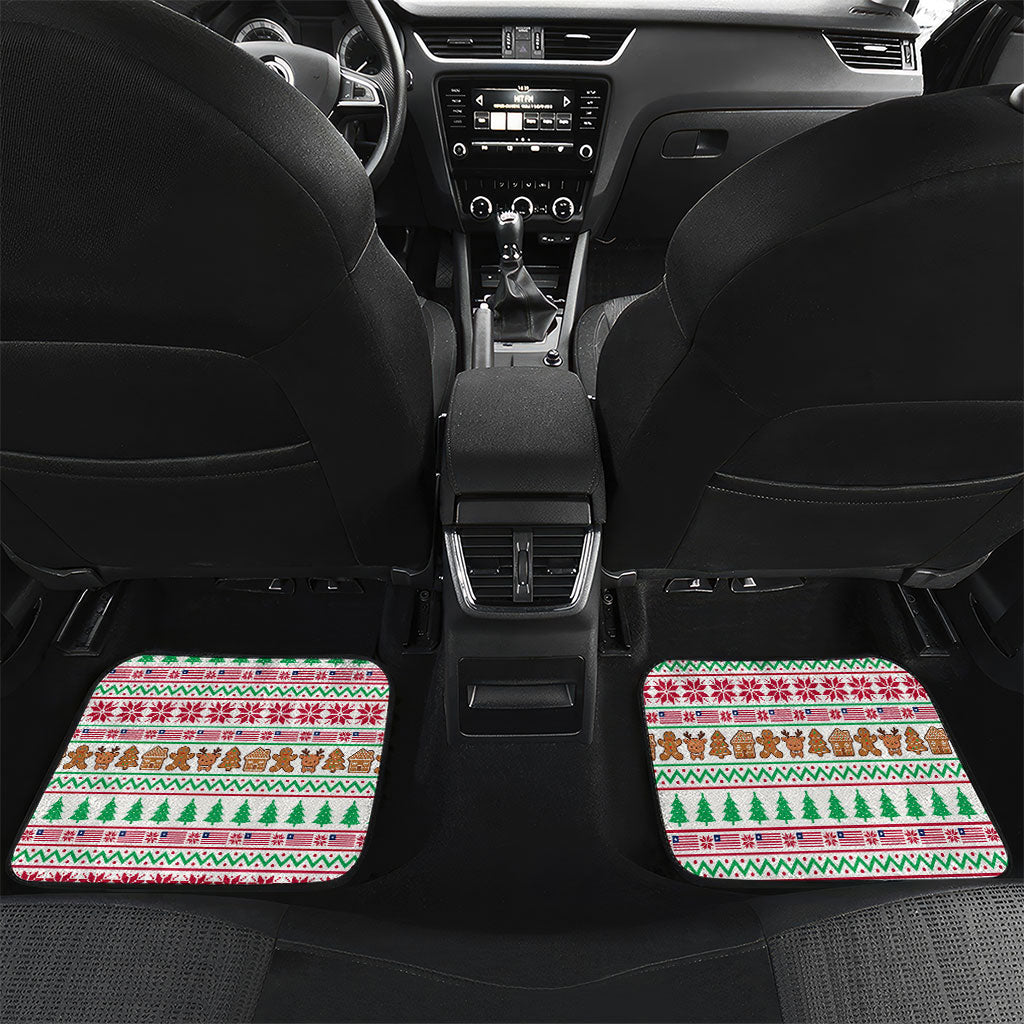 Liberia Jesus Christmas Car Mats Vintage Patriotic Religious