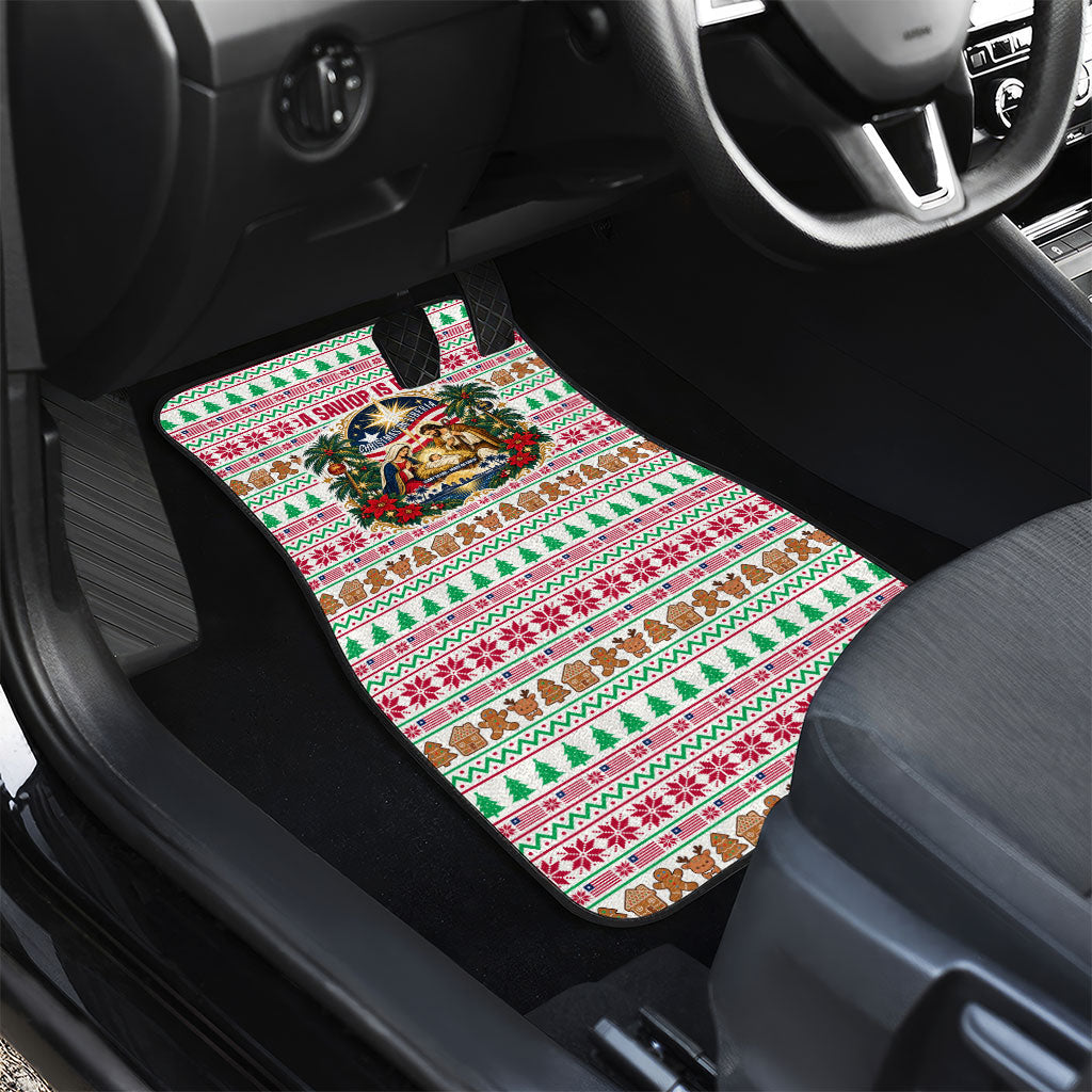 Liberia Jesus Christmas Car Mats Vintage Patriotic Religious