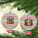 Liberia Jesus Christmas Ceramic Ornament Vintage Patriotic Religious