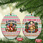 Liberia Jesus Christmas Ceramic Ornament Vintage Patriotic Religious