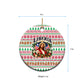 Liberia Jesus Christmas Ceramic Ornament Vintage Patriotic Religious